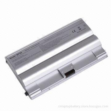 Rechargeable Laptop Battery notebook battery  for Sony VGP-BPS8/VGP-BPL8/VGP-BPS8A, FZ50B, FZ90S, 6 Cells/Silver